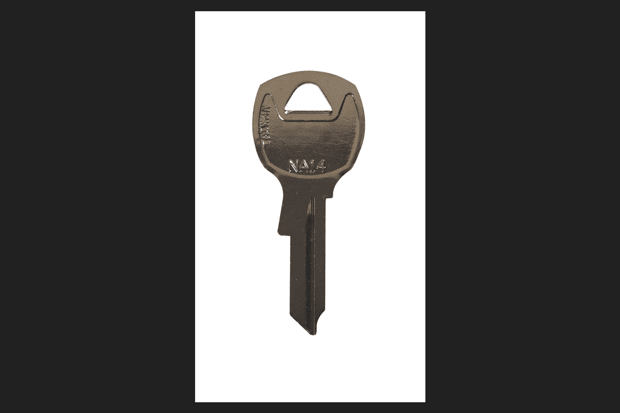 Ace House/Office Key Blank EZ NA14 Single sided Nickel