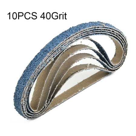 

BAMILL 10pcs 330×10mm Zircon Corundum Sanding Belts Grinding Polishing for Metal Wood