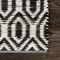 thumbnail image 5 of Unique Loom Chindi Jute Collection Area Rug (2' x 3' 1" Rectangle Black and White), 5 of 6