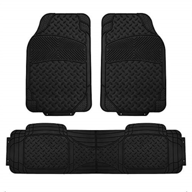 fh group f11307black black all season floor mat (full set semicustom