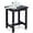 Black, variant on Outdoor Side Table, HIPS Adirondack Small Single Table, Waterproof Square Outside Table, Balcony Modern End Tables for Patio, Pool, Beach, Porch, Deck, Indoor or Outdoor Use, Navy Blue