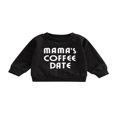 thumbnail image 1 of Nouveau-né Garçon Fille Col Rond Sweat-Shirt Imprimé Lettre Pull à Manches Longues Vêtements d'Automne, 1 of 7