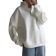 thumbnail image 3 of Sudaderas para Mujer, Sudaderas con Media Cremallera y Sudaderas con Cremallera de un Cuarto. Conjuntos de Moda de Otoño 2025. (Fino) M, 3 of 9