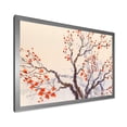 thumbnail image 2 of Buds and Red Flowers On The Spring Blossoming Tree 32 in x 24 in Framed Painting Canvas Art Print, by Designart, 2 of 4
