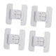 thumbnail image 4 of 4 piezas Cerraduras de nevera Cierras de puerta del congelador Portable Puerta de refrigerador fácil de bloqueo Cierre para pequeños cajones de, 4 of 9