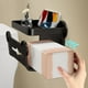 thumbnail image 4 of Wall Mounted Bathroom Storage Rack Wall Mounted Storage Box Paper Drawer Box Non Perforated Tissue Box, 4 of 6