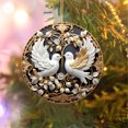 thumbnail image 7 of LanSuare Christmas Round Hanging Ornaments, Religious Angel Wing Christmas Pendant, Suitable for Courtyard, Lawn, Patio, Window, Outdoor Hanging Decoration, 7 of 7