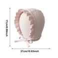 thumbnail image 3 of GERsome Baby Sun Hats Cotton 0-3 Years Toddler Sun Protection Hats with Adjustable Strap for Boys Girls Pink, 3 of 6