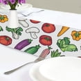 thumbnail image 4 of Yayeee Table Runner 70 inches Long Home Kitchen Dinning Party Decoration, Red Vegetables Pattern, 4 of 7