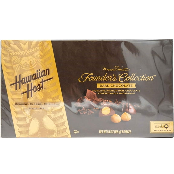 Hawaiian Host Dark Chocolate Macadamias, 7 oz.