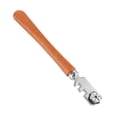 thumbnail image 1 of Cortador de vidrio con rueda, herramienta de corte de vidrio de grado profesional, kit de corte artesanal con mango de madera, con 6 cuchillas de corte, para botellas de vidrio, 1 of 5