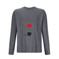 thumbnail image 3 of Styesk Chemises pour Hommes Sports Entraînement Physique Pyjamas Imprimés à la Maison T-shirt Manches Longues Col Rond, 3 of 3