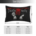 thumbnail image 4 of Death Note Pillowcases Soft Pillow Holder Decorative Cushion Cover Home Decor Rectangular Throw Pillow Covers 20"X30", 4 of 9