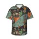 thumbnail image 1 of Fotbe Rich Fish Camisa Hawaiana para Hombre Unisex – Camisa Casual de Verano con Botones de Manga Corta de Algodón y Lino,3X-Large, 1 of 7