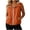 Orange 1, variant on HAiming Plus Size Athletic Vest for Women Sleeveless Zip up Collared Casual Shirts with Pockets Going out Tee