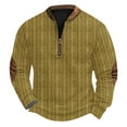thumbnail image 2 of Blusas y camisas de manga larga con cuello redondo Sudadera con capucha de cuello redondo para hombre Jersey estampado Blusa de poliéster de manga larga para hombre, 2 of 4