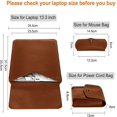 thumbnail image 5 of 13 Pouces Housse pour Ordinateur Portable, Mince Sacoche de Transport pour Ordinateur Portable avec Fonction de Support Compatible avec MacBook Microsoft Surface, 5 of 5