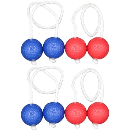 ZPAQI 4Pcs Ladders Ball 2 Blue 2 Redness Ladders Toss Game Ball for Backyard Game