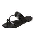 thumbnail image 1 of Lishi Sparkling Rhinestone Flat Sandals for Women - Stylish Slip-on Slides, 1 of 3