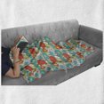 thumbnail image 6 of Floral Soft Flannel Fleece Throw Blanket, Doodle Style Whimsical Pattern of Flowers Rich in Color Freshness of Spring Theme, Cozy Plush for Indoor and Outdoor Use, 50" x 70", Multicolor, by Ambesonne, 6 of 6