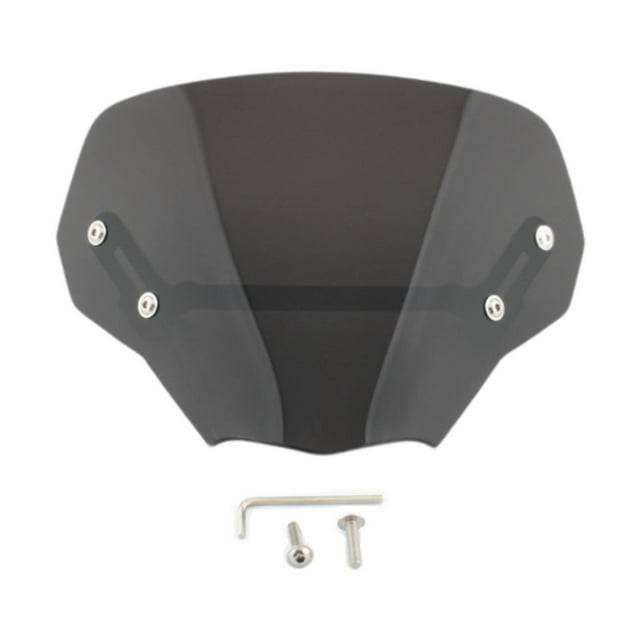 Visera para parabrisas delantero, fácil de instalar, resistente y de repuesto para Honda CB750 Negro