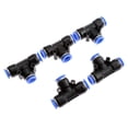 thumbnail image 1 of 5 unids Plástico T-Junction Accesorios neumáticos AIR 3 VÍAS Conector de ajuste de la junta rápida Conector Neumático PE4 / 6 / 8/10/12/14 / 16mm Manguera de tubos, 1 of 7
