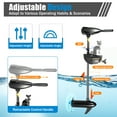 thumbnail image 6 of Black Freshwater Handle Bar Steer 35.82" Shaft 80 lb Thrust Electric Transom Mount Trolling Motors, 6 of 10