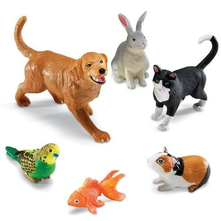 Learning Resources Jumbo Domestic Pets, Cat, Dog, Rabbit, Guinea Pig, Fish  and Bird, 6 Animals, Ages 2+ | Walmart Canada