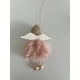 thumbnail image 4 of 2 Pcs Christmas Ornaments, Lovely Push Hanging Angel Christmas Tree Hanging Ornaments, Tree Hanging Pendant Decorative Plush Angel Pendants for Holiday Party Home (Pink, White), 4 of 5