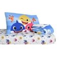 thumbnail image 3 of Baby Shark 3 Piece Toddler Bedding Set with Reversible Comforter, Fitted Sheet and Pillowcase, 3 of 9