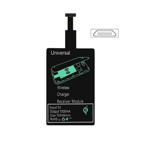 Qi Wireless Charger Receiver Module Smart Charging Adapter Receptor for Android Type-A;Qi Wireless Charger Receiver Module Charging Receptor for Android Type-A