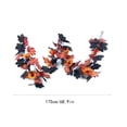 thumbnail image 4 of Tumdkd Pumpkin Maple Leaf Garland, Black Orange Artificial Fall Vine for Mantel, Stair Railing, Doorway and Table Decor, 4 of 6
