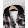 thumbnail image 3 of Set de ropa Fdqin Little Boy de 2 piezas a cuadros, color negro, 4-5T, 3 of 6