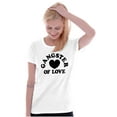 thumbnail image 3 of Cool Funny Gangster of Love Heart Womens Slim Fit Graphic Tee Brisco Brands L, 3 of 5