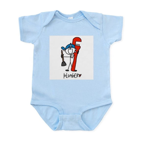 CafePress - Plumber Infant Bodysuit - Baby Light Bodysuit, Size Newborn - 24 Months
