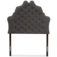 thumbnail image 3 of Baxton Studio Hilda Tufted Twin Panel Headboard in Dark Gray, 3 of 6