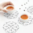 thumbnail image 5 of Kdxio Antenna Icon Funny Coasters,4 Pcs Leather Coasters,Housewarming Gifts,Protect Furniture from Water Marks Scratch and Damage, 5 of 6