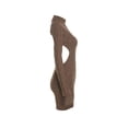 thumbnail image 4 of Faithtur Robe Chandail Femme Col Roulé Tricot Torsadé Manches Longues Dos Nu Robe Chandail Ajustée Robes Tricotées, S/ M/ L/ TG, 4 of 6