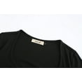 thumbnail image 4 of SSLR Long Sleeve T Shirts for Women Slim Fitted Square Neck Tops Casual Lightweight, 4 of 8