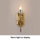 thumbnail image 5 of 2X Aplique de Pared con Candelabro Vintage de 3 W, Base E14, Luz de Pared de Metal para Dormitorio, Sala de Estar, Pasillo, Bronce, 5 of 5