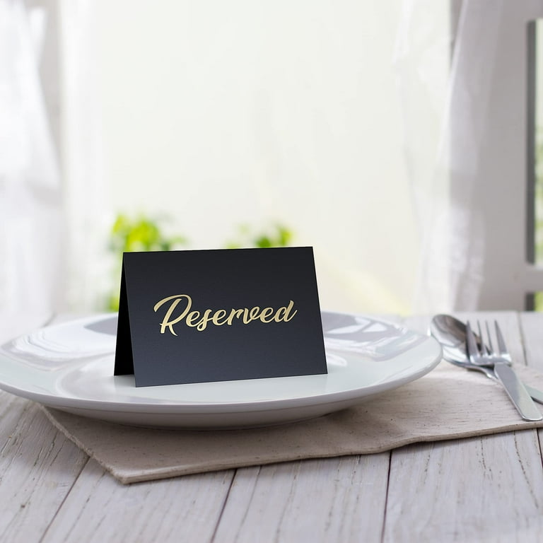 Reserved table cards deals
