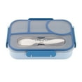 thumbnail image 4 of Bento Box for Adult, 4 Compartments Lunch Box, Snack Containers, Reusable Lunch Containers Drop-Proof, Dishwasher Safe & Made with BPA-Free Materials, 1 Pcs, 9.13x6.77x2.0", 4 of 4