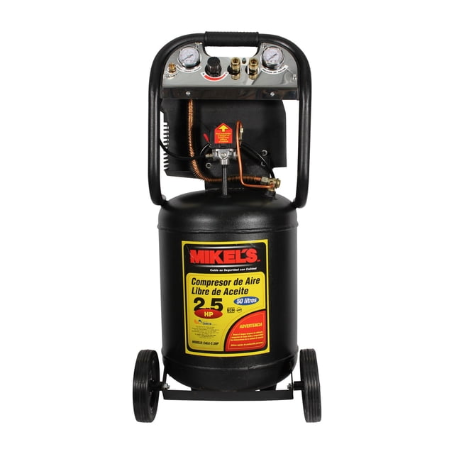 Compresor de Aire MIKELS 2.5 Hp 50 Lts Libre de aceite