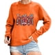 thumbnail image 1 of Gibobby Sudaderas para mujer Sudaderas de fútbol para mujer, camiseta gráfica de fútbol, camisetas deportivas informales de manga larga (Anaranjado, XXL), 1 of 4