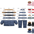 thumbnail image 4 of Mercatoo Toddler Baby Boys Girls Snowsuit 2 Piece Outfits Bib Sno𝐰 Pants and Ski Jacket Winter Windproof Outdoor Baby Newborns, 4 of 9