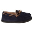 thumbnail image 2 of Beverly Hills Polo Club Boys Moccasins Slippers: Unisex Indoor Outdoor House Shoes with Anti, Slip Sole (Little Kid  Big Kid), Navy, 4, 2 of 6