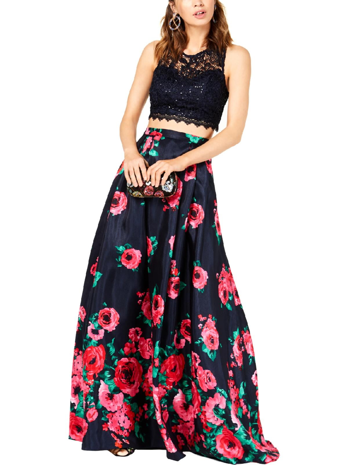 sequin hearts gown