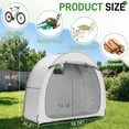 thumbnail image 2 of Ktaxon (2-3) Bike Storage Tent, Outdoor Bike Covers Waterproof Shed Tent, 210D Oxford Fan-Shaped Portable Shed, Fit for Bicycle,Graywhite, 2 of 9