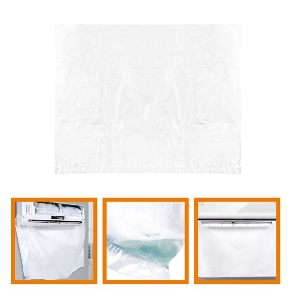 WRITWAA Air Conditioning Cleaning Bag Dust Observation Transparent 10pcs