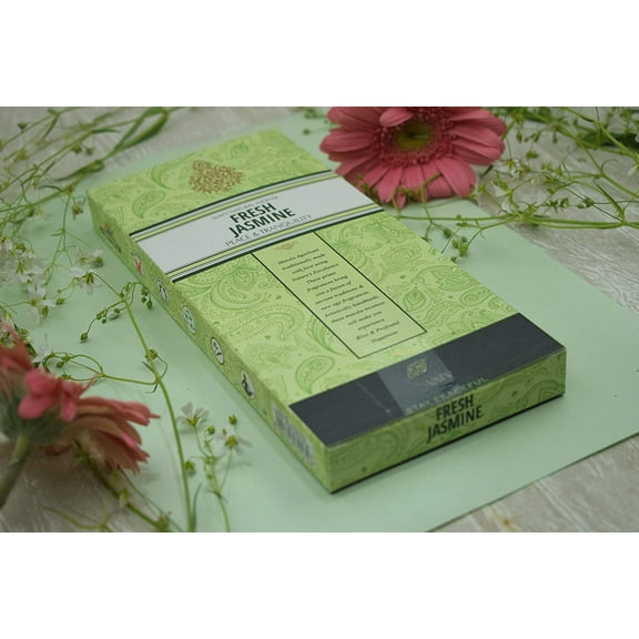 SVATV Herbal Ancient Vedic Method Jasmine Incense Stick for Meditation, Yoga, Spiritual, Aromatherapy Energy Cleansing, SPA & Calm Down The Mind - 200g | 7.05oz